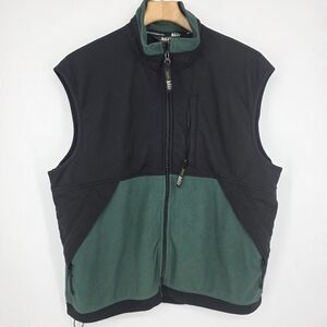 REI Men's Fleece and Softshell Vest Green/Black Size L.
